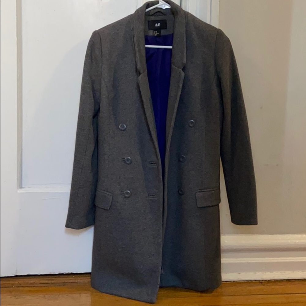 H&M Women’s Charcoal Grey Coat